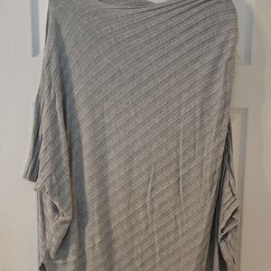 Lane Bryant Gray Off-the-Shoulder Sweater